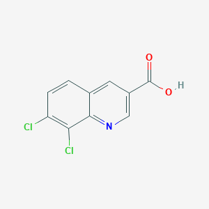 molecular formula C10H5Cl2NO2 B13736768 7,8-Dichloroquinoline-3-carboxylic acid 