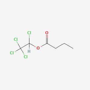 molecular formula C6H8Cl4O2 B13736812 Tetrachloroethyl butyrate CAS No. 36597-90-7