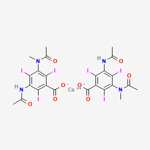 molecular formula C24H20CaI6N4O8 B13736820 Calcium metrizoate CAS No. 20828-80-2