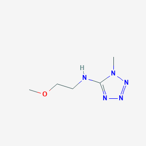 molecular formula C5H11N5O B1373683 N-(2-methoxyethyl)-1-methyl-1H-1,2,3,4-tetrazol-5-amine CAS No. 1343352-34-0
