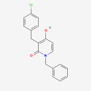 1-benzyl-3-(4-chlorobenzyl)-4-hydroxy-2(1H)-pyridinone
