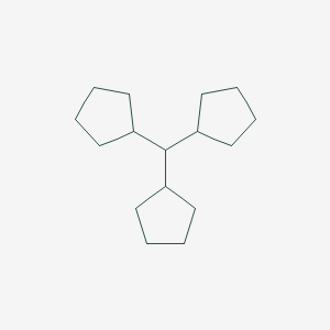 molecular formula C16H28 B13736864 Tricyclopentylmethane CAS No. 3752-92-9
