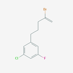 2-Bromo-5-(3-chloro-5-fluorophenyl)-1-pentene