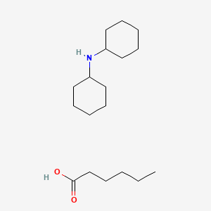 molecular formula C18H35NO2 B13736922 Dicyclohexylamine caproate CAS No. 13283-96-0