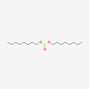 molecular formula C16H34O3S B13736937 Dioctyl sulphite CAS No. 35506-89-9
