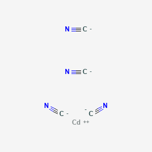 molecular formula C4CdN4-2 B13736994 Cadmium(II) tetracyanide CAS No. 16041-14-8