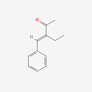molecular formula C12H14O B13737004 2-Pentanone, 3-(phenylmethylene)- CAS No. 3437-89-6