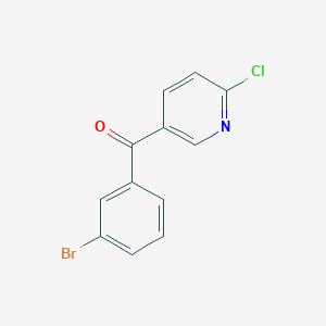 molecular formula C12H7BrClNO B1373702 5-(3-Bromobenzoyl)-2-chloropyridine CAS No. 1187165-79-2