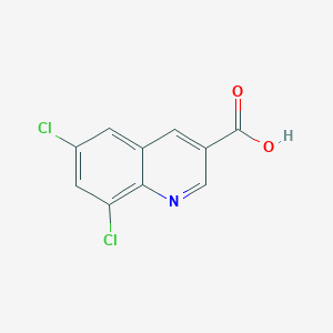 molecular formula C10H5Cl2NO2 B13737059 6,8-Dichloroquinoline-3-carboxylic acid 