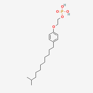 molecular formula C20H35O5P B13737075 2-(2(Or4)-isododecylphenoxy)ethyl dihydrogen phosphate CAS No. 100296-67-1