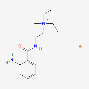 molecular formula C14H24BrN3O B13737093 (2-(o-Aminobenzamido)ethyl)diethylmethylammonium bromide CAS No. 1910-56-1