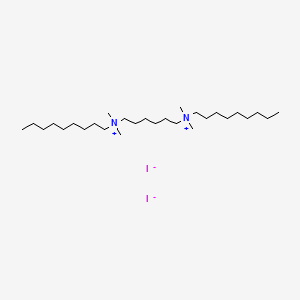 molecular formula C28H62I2N2 B13737105 Hexamethylenebis(dimethylnonylammonium) diiodide CAS No. 30100-42-6