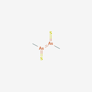 molecular formula C2H6As2S2 B13737162 Arsine sulfide, dimethyldi- CAS No. 13367-92-5