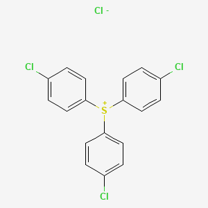 molecular formula C18H12Cl4S B13737175 tris-(4-Chlorophenyl)-sulfonium chloride 