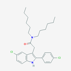 molecular formula C28H36Cl2N2O B137372 FGIN 1-43 CAS No. 145040-29-5