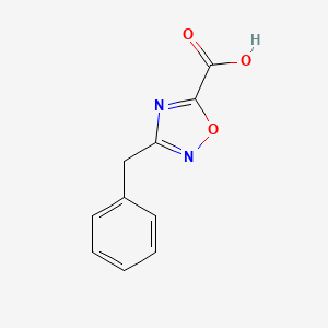 molecular formula C10H8N2O3 B1373722 3-Benzyl-1,2,4-oxadiazole-5-carboxylic acid CAS No. 1159694-86-6