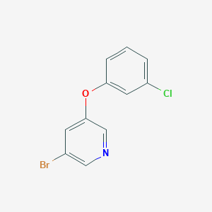 molecular formula C11H7BrClNO B1373724 3-Bromo-5-(3-chlorophenoxy)pyridine CAS No. 28232-65-7
