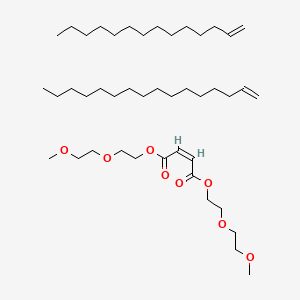 molecular formula C44H84O8 B13737277 bis[2-(2-methoxyethoxy)ethyl] (Z)-but-2-enedioate;hexadec-1-ene;tetradec-1-ene CAS No. 135397-33-0