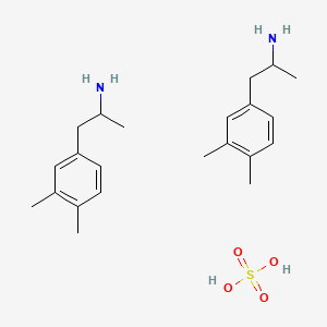 molecular formula C22H36N2O4S B13737344 Xylopropamine sulfate CAS No. 14543-76-1