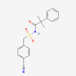 N-[(4-cyanophenyl)methanesulfonyl]-2-methyl-2-phenylpropanamide