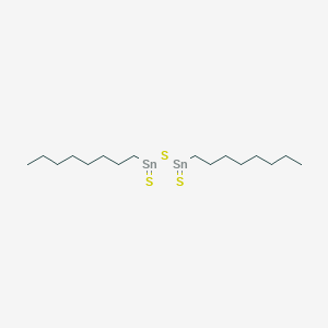 molecular formula C16H34S3Sn2 B13737395 Dioctyldithioxodistannathiane CAS No. 36432-42-5