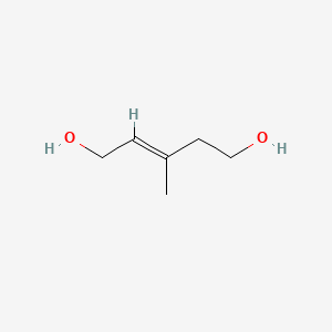 molecular formula C6H12O2 B13737397 3-Methylpent-2-ene-1,5-diol CAS No. 29293-06-9