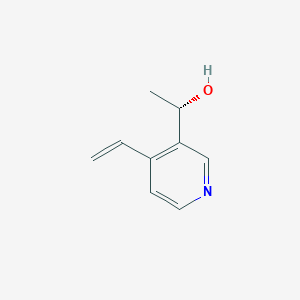 molecular formula C9H11NO B137374 (1S)-1-(4-ethenylpyridin-3-yl)ethanol CAS No. 154456-94-7