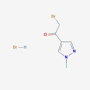 2-bromo-1-(1-methyl-1H-pyrazol-4-yl)ethan-1-one hydrobromide