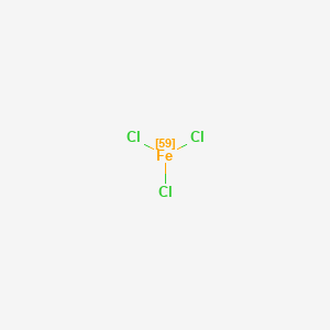 molecular formula Cl3Fe B13737417 Ferric chloride Fe 59 CAS No. 18497-67-1