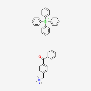 molecular formula C41H40BNO B13737418 N-(4-[Benzoyl]benzyl)-N,N,N-trimethyl ammonium tetraphenylborate 