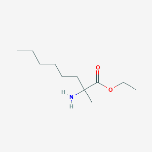molecular formula C11H23NO2 B1373743 Ethyl 2-amino-2-methyloctanoate CAS No. 13893-51-1