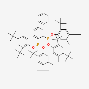molecular formula C72H100O4P2 B13737495 Tetrakis(2,4-di-tert-butyl-5-methylphenyl) [1,1'-biphenyl]-2,3-diylbis(phosphonite) CAS No. 178358-58-2