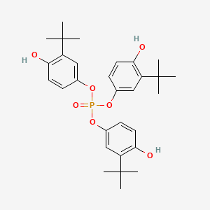 molecular formula C30H39O7P B13737504 Tris(3-tert-butyl-4-hydroxyphenyl) phosphate CAS No. 21214-39-1