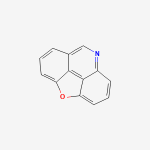 molecular formula C13H7NO B13737572 Furo[2,3,4,5-lmn]phenanthridine CAS No. 203-68-9