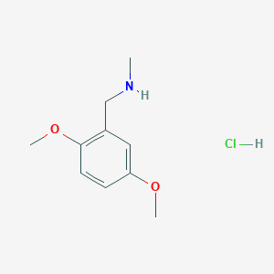 molecular formula C10H16ClNO2 B1373761 [(2,5-Dimethoxyphenyl)methyl](methyl)amine hydrochloride CAS No. 1158286-42-0