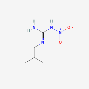 molecular formula C5H12N4O2 B13737611 Guanidine, N-(2-methylpropyl)-N'-nitro- CAS No. 35089-66-8