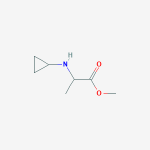 molecular formula C7H13NO2 B1373765 Methyl 2-(cyclopropylamino)propanoate CAS No. 1228120-96-4