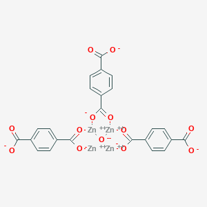 molecular formula C24H12O13Zn4 B13737693 Tetrazinc;oxygen(2-);terephthalate CAS No. 255367-66-9