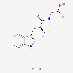 molecular formula C13H16ClN3O3 B13737696 Trp-gly hydrochloride 