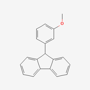 molecular formula C20H16O B13737705 9-(3-Methoxyphenyl)-9H-fluorene CAS No. 32377-13-2