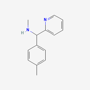molecular formula C14H16N2 B1373774 Methyl[(4-methylphenyl)(pyridin-2-yl)methyl]amine CAS No. 1178242-67-5