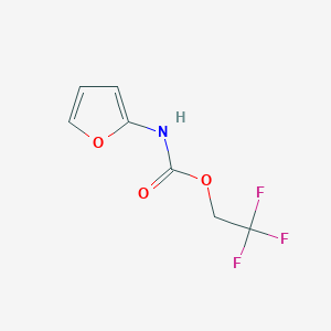 molecular formula C7H6F3NO3 B1373775 2,2,2-三氟乙基 N-(呋喃-2-基)氨基甲酸酯 CAS No. 1303890-42-7