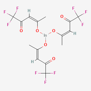molecular formula C15H12F9InO6 B13737751 Indium(III) trifluoroacetylacetonate 