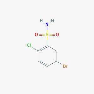 molecular formula C6H5BrClNO2S B1373777 5-溴-2-氯苯磺酰胺 CAS No. 1208077-22-8
