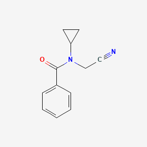 molecular formula C12H12N2O B1373780 N-(cyanomethyl)-N-cyclopropylbenzamide CAS No. 1252203-40-9