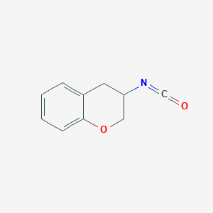 molecular formula C10H9NO2 B1373781 3-异氰酸基-3,4-二氢-2H-1-苯并吡喃 CAS No. 1284992-70-6