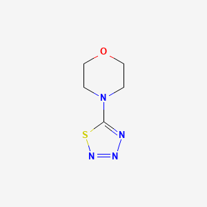 molecular formula C5H8N4OS B13737819 5-Morpholino-1,2,3,4-thiatriazole CAS No. 3739-70-6