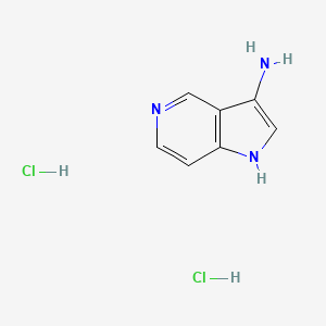 molecular formula C7H9Cl2N3 B1373784 3-Amino-5-azaindole dihydrochloride CAS No. 1257535-49-1
