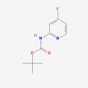 molecular formula C10H13FN2O2 B1373785 tert-butyl N-(4-fluoropyridin-2-yl)carbamate CAS No. 1237535-76-0