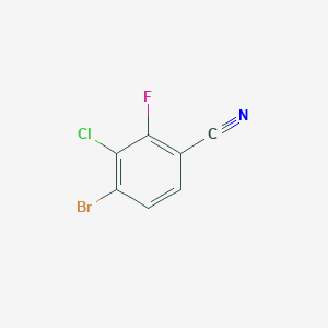 molecular formula C7H2BrClFN B1373786 4-溴-3-氯-2-氟苯甲腈 CAS No. 1160574-68-4